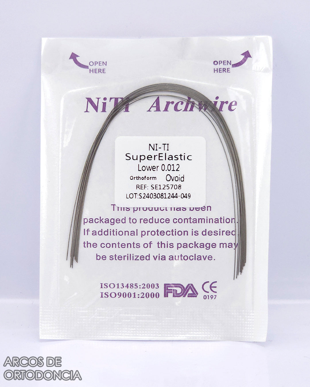 Arcos de Ortodoncia Redondos Niti x10 und