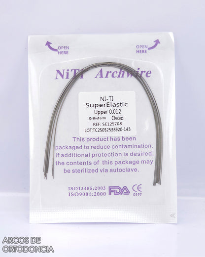 Arcos de Ortodoncia Redondos Niti x10 und