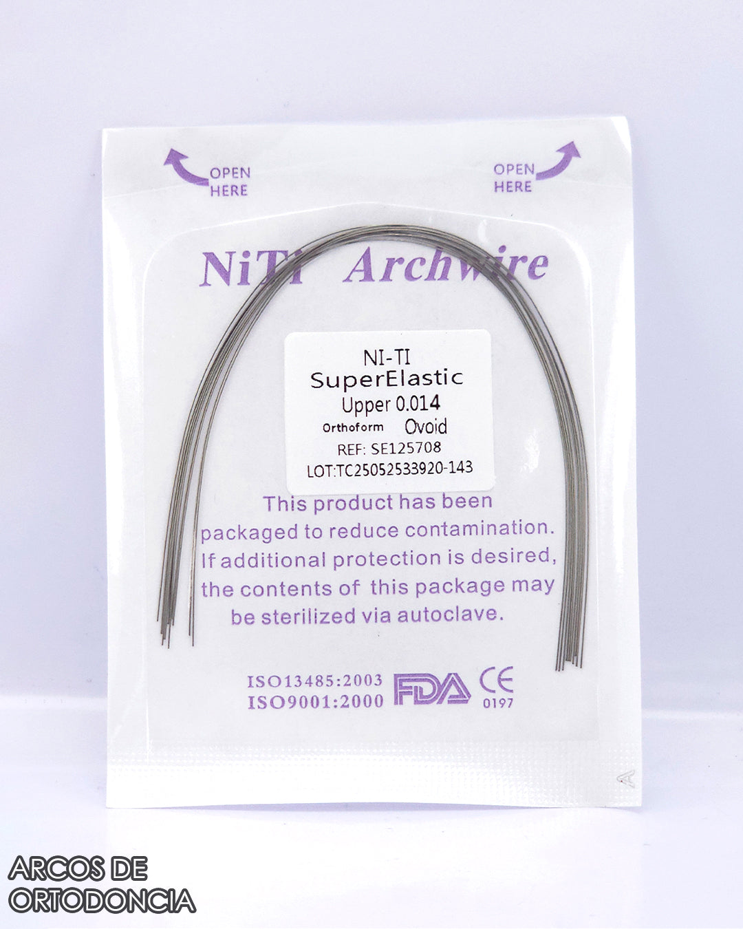 Arcos de Ortodoncia Redondos Niti x10 und