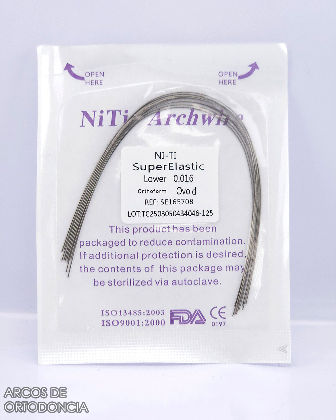 Arcos de Ortodoncia Redondos Niti x10 und