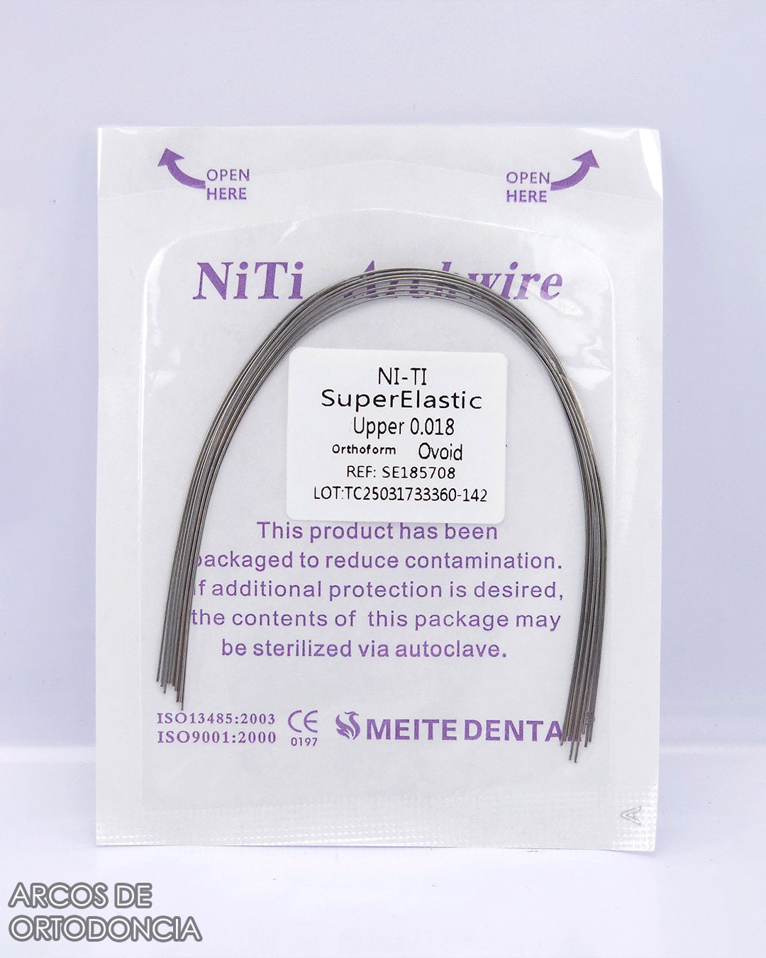 Arcos de Ortodoncia Redondos Niti x10 und