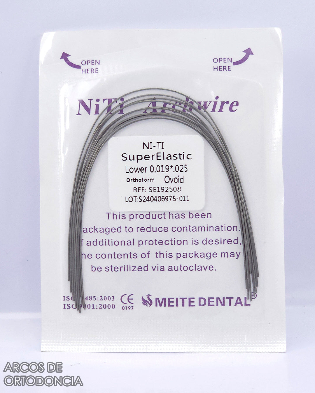 Arcos de Ortodoncia Rectangulares Niti x10 und