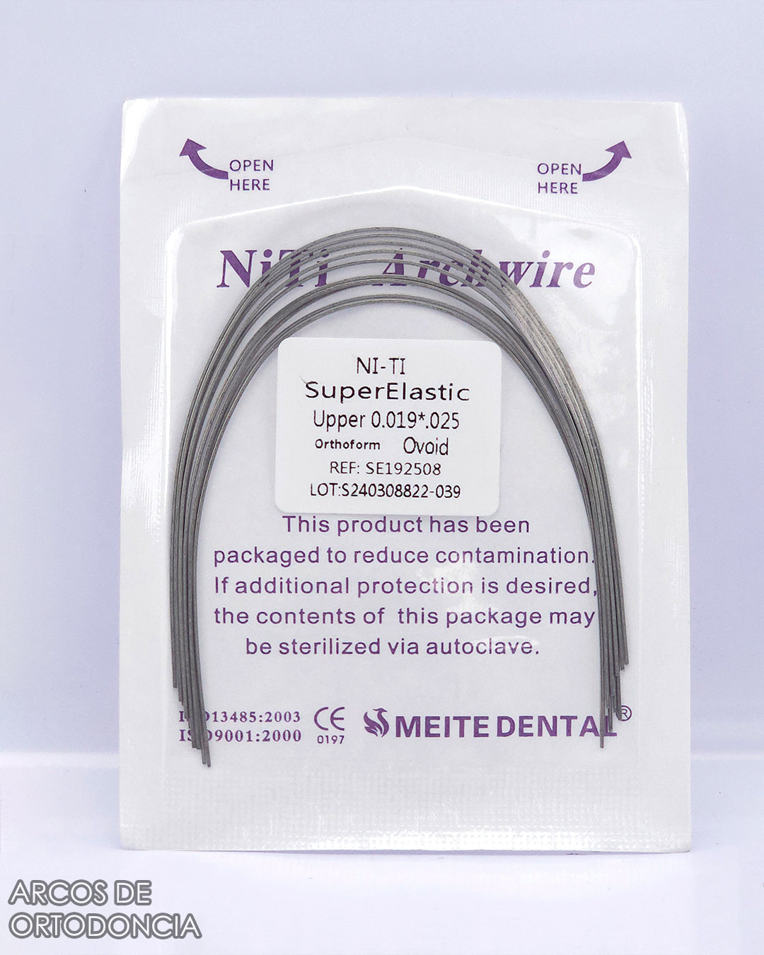 Arcos de Ortodoncia Rectangulares Niti x10 und