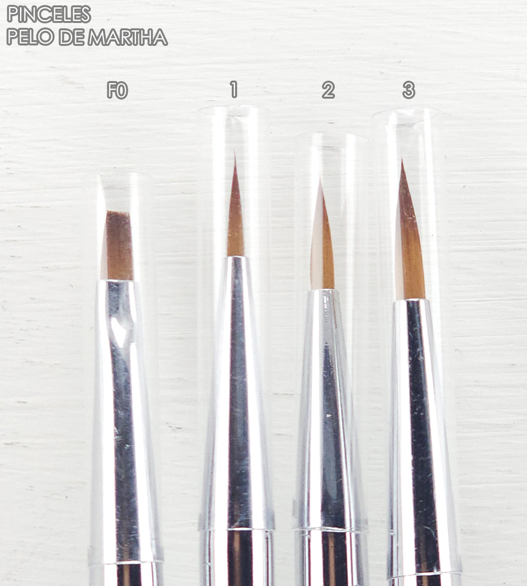 Pinceles Pelo de Martha Detallado