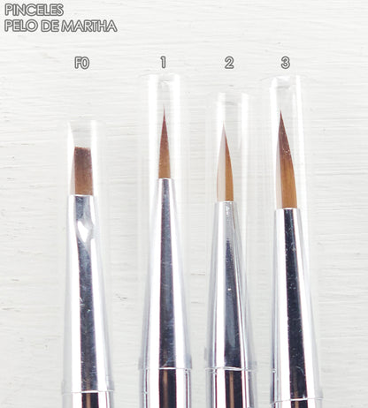 Pinceles Pelo de Martha Detallado