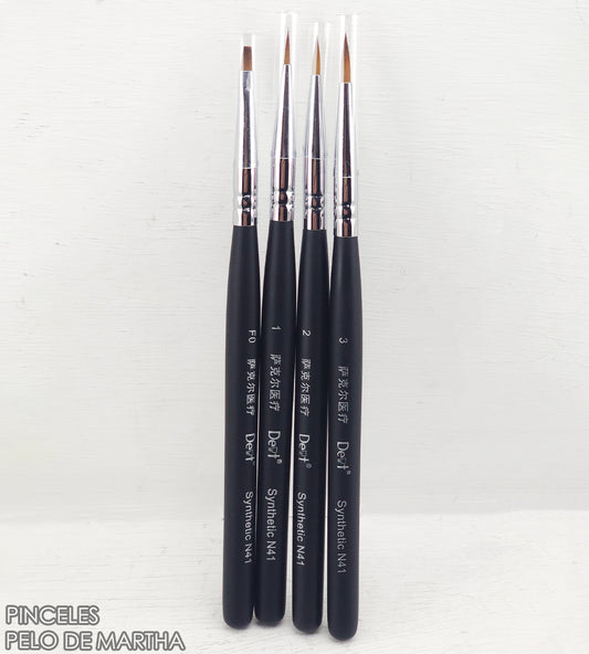 Pinceles Pelo de Martha Detallado