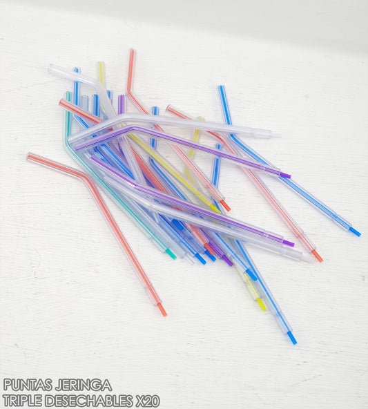 Puntas De Jeringa Triples Desechables x25
