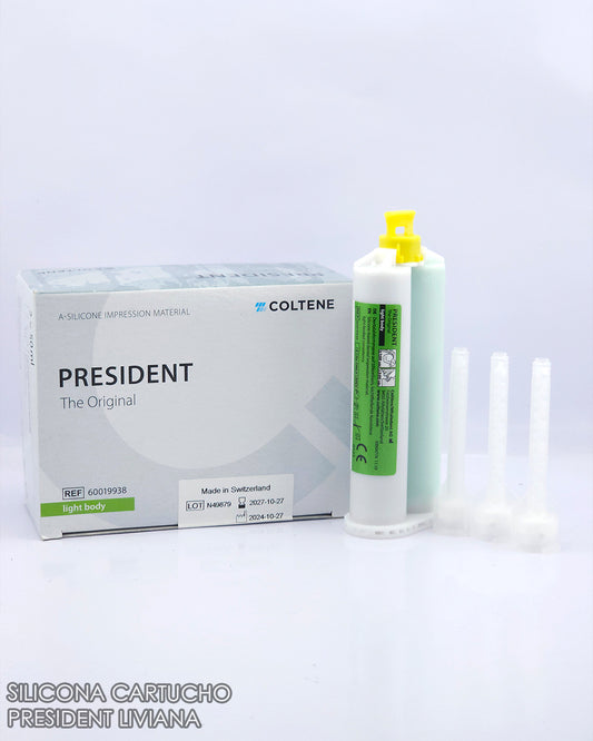 Silicona Liviana President Coltene Cartuchos