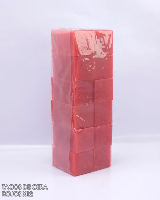 Tacos de Cera Rojos x12